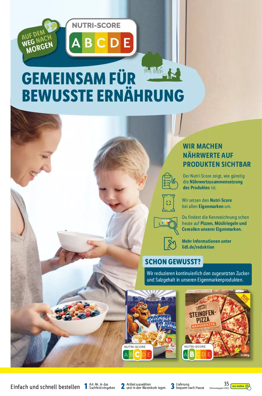 Aktueller Prospekt Lidl - Fitnessmagazin 2022 - von 01.01 bis 31.01.2022 - strona 35 - produkty: cerealien, elle, Heu, korb, mac, magazin, müsli, Müsliriegel, riegel, rwe, salz, Ti, ZTE, zucker