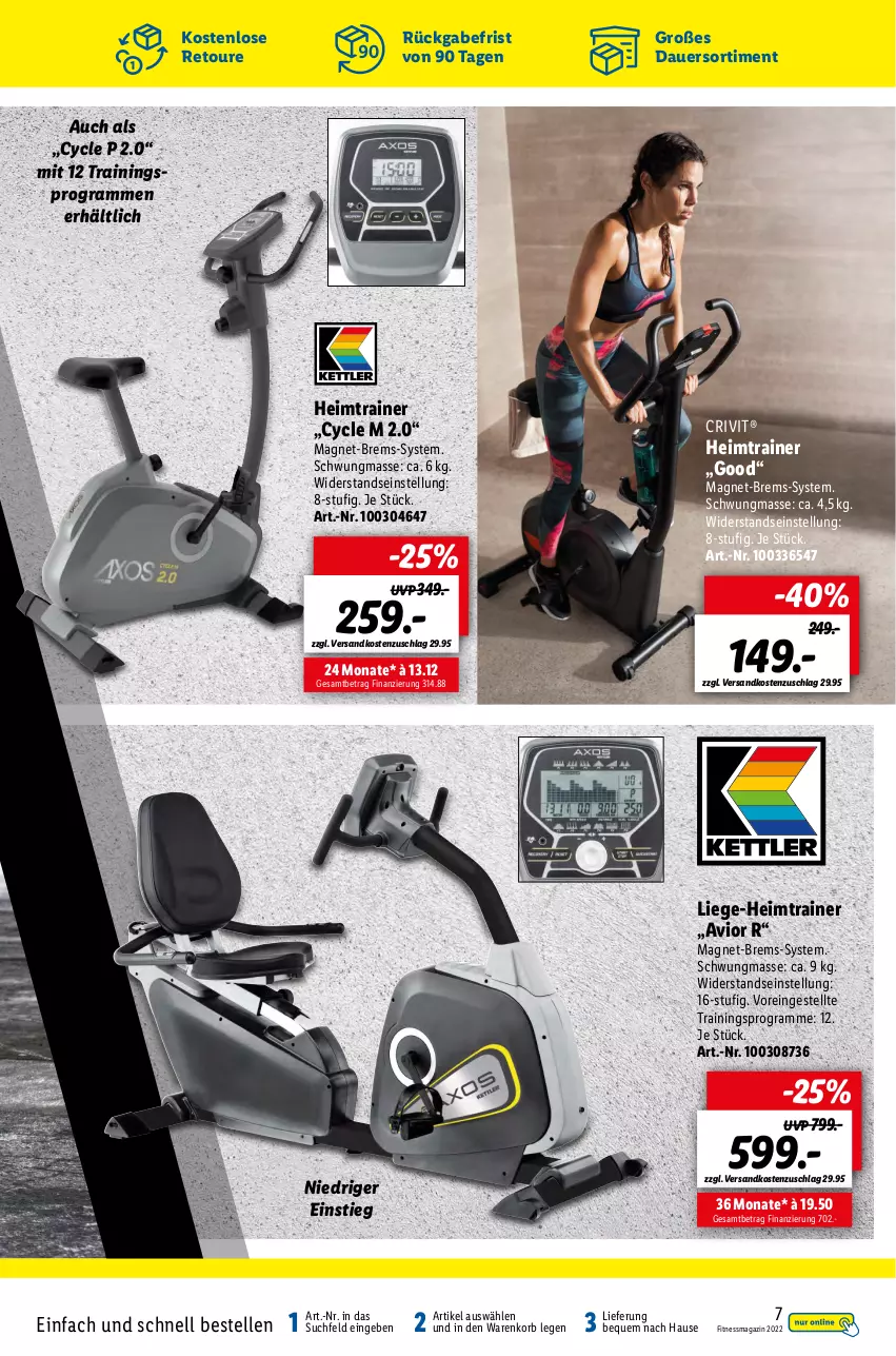 Aktueller Prospekt Lidl - Fitnessmagazin 2022 - von 01.01 bis 31.01.2022 - strona 7 - produkty: auer, crivit, elle, korb, Liege, magazin, ndk, Ti