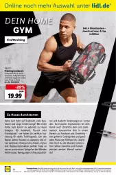 Gazetka promocyjna Lidl - Fitnessmagazin 2022 - Gazetka - ważna od 31.01 do 31.01.2022 - strona 18 - produkty: angebot, angebote, auer, crivit, eis, elle, erde, Hanteln, kraft, LG, magazin, ndk, Rauch, reis, rel, sac, Schal, Schale, spiegel, Tasche, taschen, telefon, Ti, tisch, uhr, Yo, Zelt