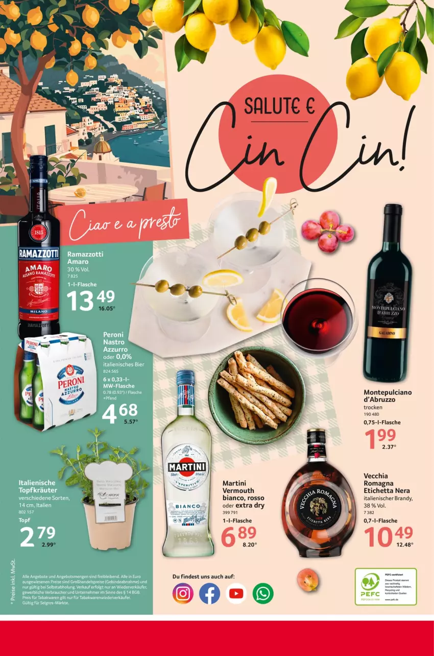 Aktueller Prospekt Selgros - von 23.01 bis 05.02.2025 - strona 16 - produkty: chia, ente, flasche, martini, monte, Montepulciano, Ti, Vecchia Romagna, Vermouth