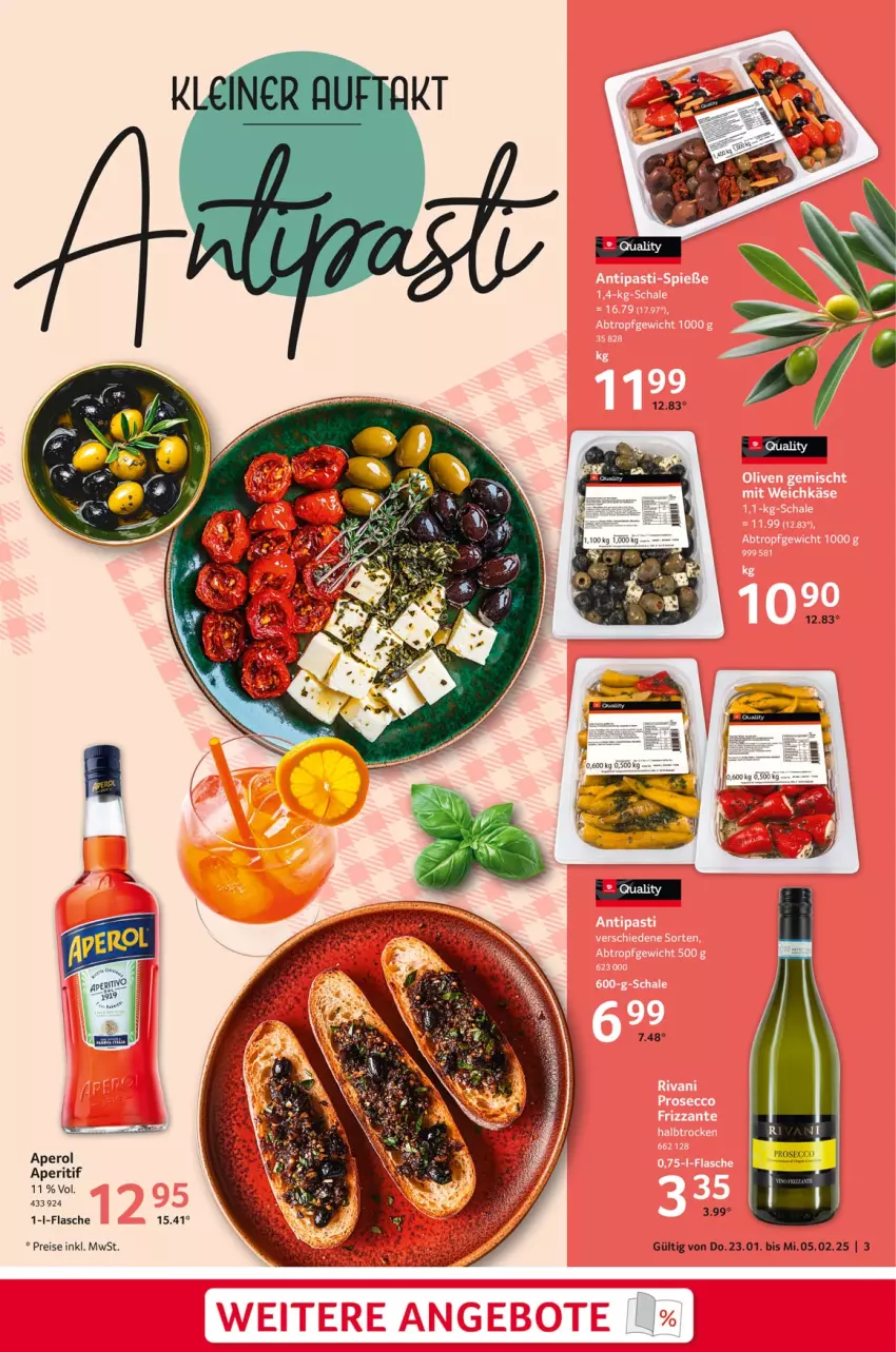 Aktueller Prospekt Selgros - von 23.01 bis 05.02.2025 - strona 3 - produkty: aperitif, aperol, eis, flasche, reis, Ti