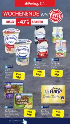 Gazetka promocyjna AldiSud - ALDI Aktuell - Gazetka - ważna od 22.01 do 22.01.2022 - strona 22 - produkty: aldi, almighur, almighurt, aprikose, Becher, beere, beste butter, bio, butter, butterkäse, ehrmann, eis, frau antje, frucht, heidelbeere, hochland, joghur, joghurt, Käse, kirsch, kirsche, landliebe, landliebe joghurt, LG, reis, sandwich, sandwich-scheiben