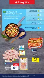Gazetka promocyjna AldiSud - ALDI Aktuell - Gazetka - ważna od 22.01 do 22.01.2022 - strona 27 - produkty: aldi, alle artikel ohne dekoration, apfel, auer, böklunder, bratwurst, brokkoli, champignon, champignons, curry, dekoration, eis, elle, fleisch, garnelen, geschnetzeltes, gin, Hähnchengeschnetzeltes, ketchup, küche, LG, Ofen, paprika, pfanne, püree, reis, rostbratwurst, salat, sauce, suppe, Ti, Tofu, Vegeta, wurst, Zelt, ZTE