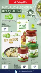 Gazetka promocyjna AldiSud - ALDI Aktuell - Gazetka - ważna od 22.01 do 22.01.2022 - strona 30 - produkty: aldi, arrabbiata, basilikum, bio, eis, elle, fusilli, gnocchi, kräuter, kräutern, pasta, penne, pesto, reis, sahne, sauce, Ti, tomate, tomaten, tomatensauce, trolli