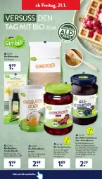 Gazetka promocyjna AldiSud - ALDI Aktuell - Gazetka - ważna od 22.01 do 22.01.2022 - strona 32 - produkty: aldi, auer, beere, beeren, bio, Blüte, bourbon, bourbonvanille, eis, flasche, heidelbeere, heidelbeeren, kirsch, kirsche, kirschen, kokos, reis, rohrzucker, saft, sauerkirschen, vanille, wasser, Wild, zucker