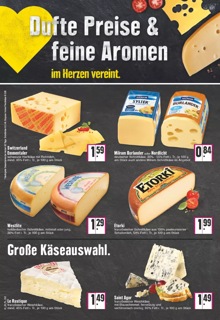 Aktueller Prospekt E Center - Angebote der Woche - von 20.03 bis 25.03.2023 - strona 12 - produkty: angebot, deutscher schnittkäse, eis, emmentaler, exquisa, französischer weichkäse, frischkäse, grünländer, hartkäse, holländischer schnittkäse, Käse, Le Rustique, milch, milram, miree, reis, schnittkäse, schweizer hartkäse, Ti, weichkäse, ZTE