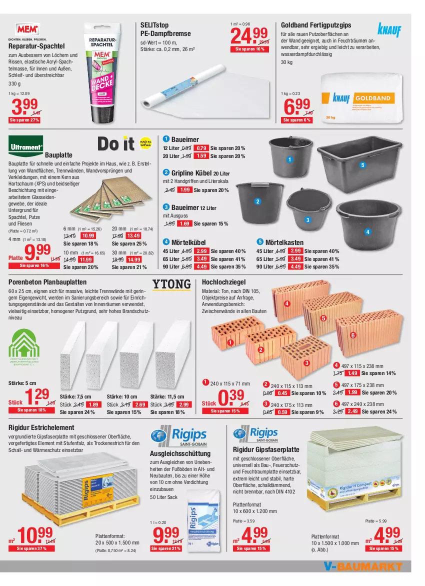 Aktueller Prospekt Vmarkt - V-Baumarkt - von 28.10 bis 03.11.2021 - strona 7