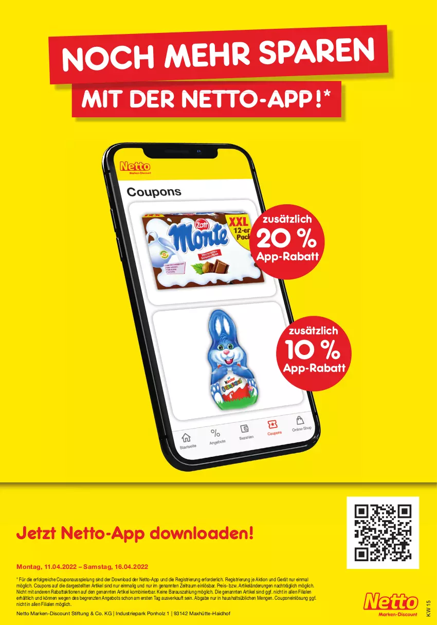 Aktueller Prospekt Netto Marken-Discount - Filial-Angebote - von 11.04 bis 16.04.2022 - strona 45 - produkty: angebot, coupon, coupons, discount, eis, Holz, LG, marken-discount, reis, Ti, ZTE