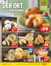 Gazetka promocyjna Netto Marken-Discount - Filial-Angebote - Gazetka - ważna od 16.04 do 16.04.2022 - strona 17 - produkty: angebot, axe, backofen, berliner, brot, brötchen, ciabatta, curry, currywurst, Donut, donuts, eis, frucht, Hefe, Kaiser, Meister, Ofen, reis, sesam, snack, stube, Ti, Tiere, tisch, weltmeisterbrot, wurst, ZTE