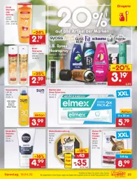 Gazetka promocyjna Netto Marken-Discount - Filial-Angebote - Gazetka - ważna od 16.04 do 16.04.2022 - strona 23 - produkty: angebot, creme, eis, elmex, elnett, elvital, Gesichtscreme, haarspray, katzennahrung, meridol, nivea, Nivea Men, Perfect Fit, reis, shampoo, shampoo oder spülung, sheba, sonnenspray, spülung, syoss, Ti, trockenfutter, vita, Yo, zahncreme, ZTE