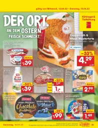 Gazetka promocyjna Netto Marken-Discount - Filial-Angebote - Gazetka - ważna od 16.04 do 16.04.2022 - strona 35 - produkty: angebot, brot, butter, coppenrath, ehrmann, eis, frucht, giovanni rana, joghur, joghurt, korn, kühlregal, landliebe, landliebe joghurt, lieken, Meister, milch, milchreis, Müller, pasta, pudding, Rana, regal, reis, rel, Ti, torte, urkorn, zott, zottarella, zottarella minis, ZTE