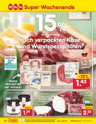 Gazetka promocyjna Netto Marken-Discount - Filial-Angebote - Gazetka - ważna od 16.04 do 16.04.2022 - strona 36 - produkty: Blüte, Edelsalami, eis, frischkäse, Käse, Mantel, milch, ndk, reis, rosen, salami, sauce, saucen, schnitten, Spezi, Ti, versandkostenfrei, wurst, ziegenfrischkäse