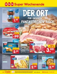 Gazetka promocyjna Netto Marken-Discount - Filial-Angebote - Gazetka - ważna od 16.04 do 16.04.2022 - strona 40 - produkty: asti, auer, dauertiefpreis, eis, fanta, femeg, fertiggericht, filet, filets, fisch, hawesta, hering, Herings, heringsfilets, marinade, ndk, nuggets, reis, ring, scholl, steak, steaks, thunfisch, Ti, tiefpreis, tisch, versandkostenfrei