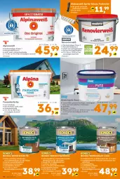 Gazetka promocyjna  - Gazetka - ważna od 03.08 do 03.08.2024 - strona 14 - produkty: alpina, Alpinaweiß, bio, bondex, Brei, brie, decke, eimer, eis, elle, ente, Farbroller, fassadenfarbe, Heu, HP, kraft, latte, LG, Rauch, Roller, rwe, Streichputz, tender, Ti, wasser