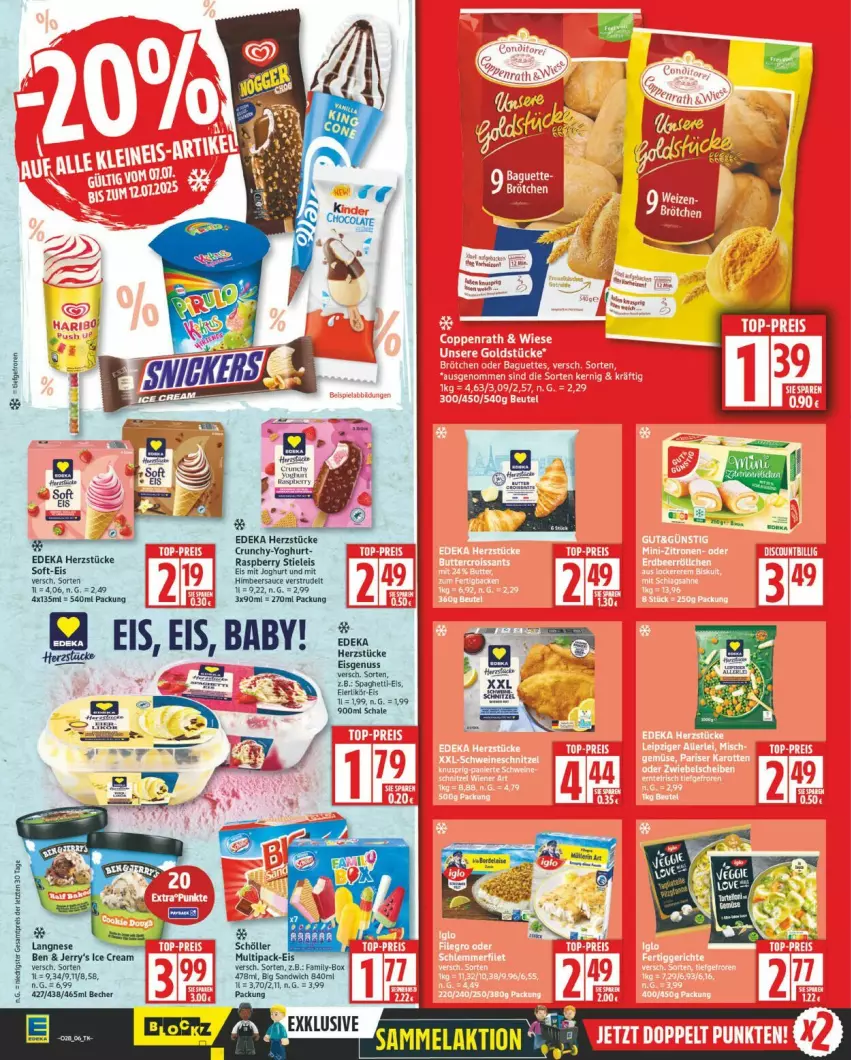 Aktueller Prospekt Edeka - Prospekte - von 07.07 bis 12.07.2025 - strona 6 - produkty: Becher, deka, eis, LG, raspberry, stieleis, Ti, Yo, yoghurt