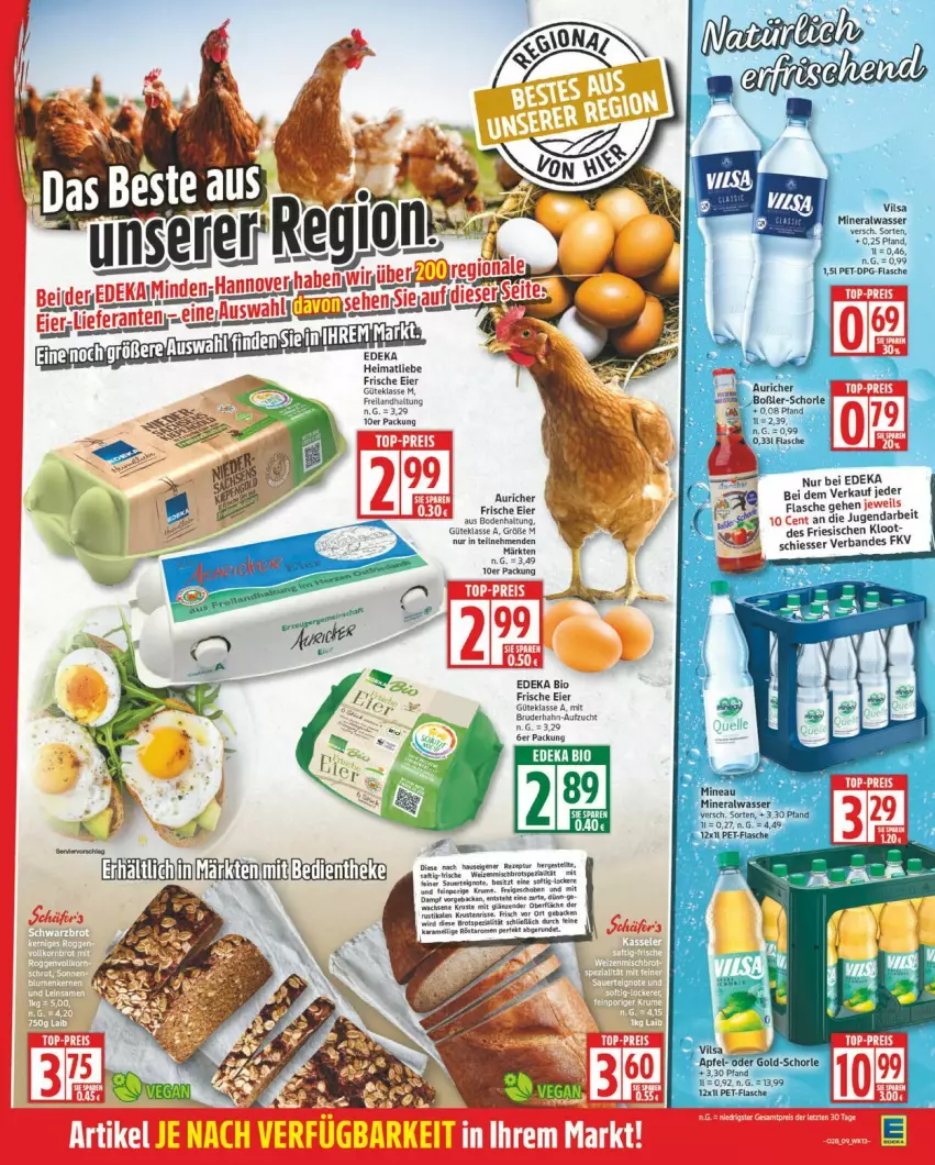 Aktueller Prospekt Edeka - Prospekte - von 07.07 bis 12.07.2025 - strona 9 - produkty: bio, deka, edeka bio, eier