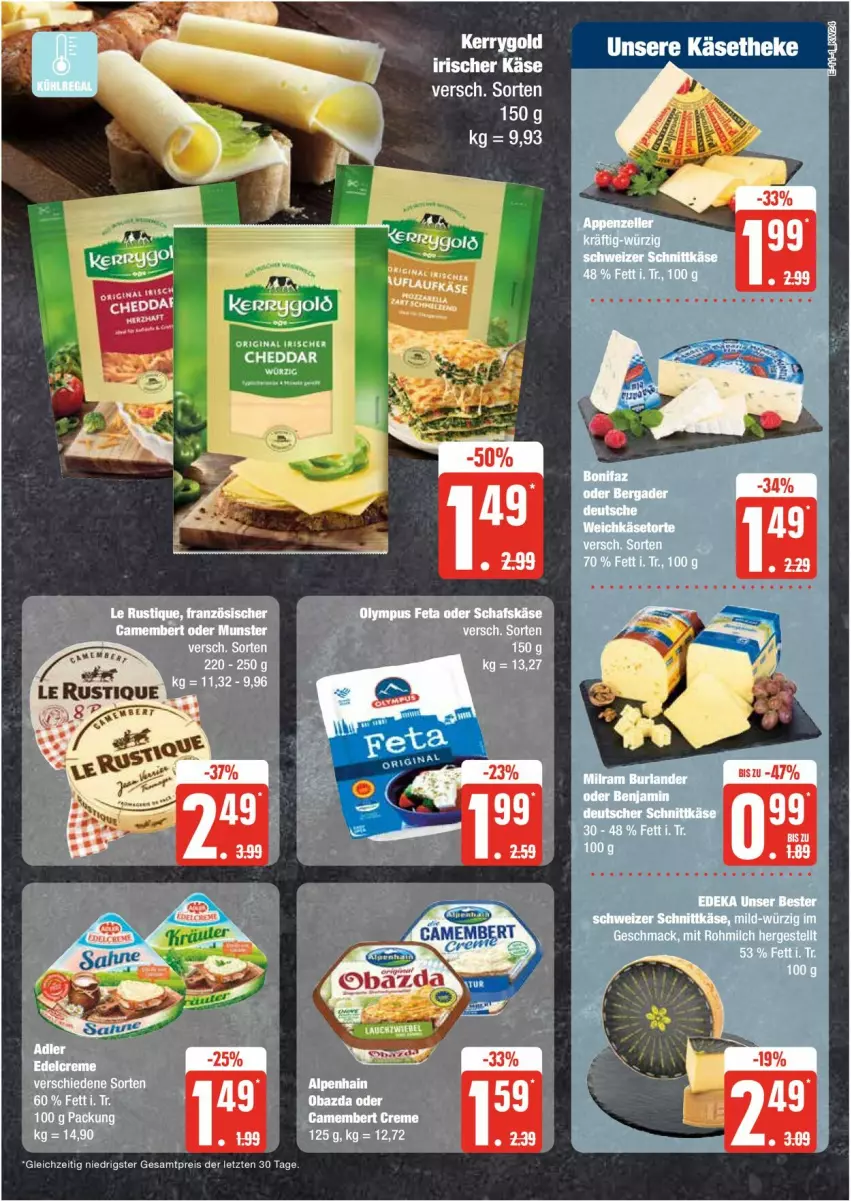 Aktueller Prospekt Edeka - Prospekte - von 10.06 bis 15.06.2024 - strona 11 - produkty: cheddar, eis, gin, Käse, käsetheke, reis, schnittkäse, schweizer schnittkäse, Ti, ZTE