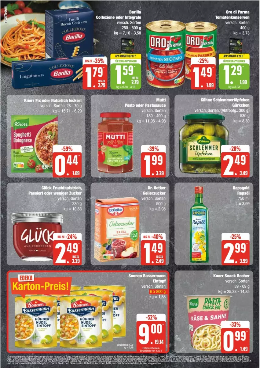 Aktueller Prospekt Edeka - Prospekte - von 10.06 bis 15.06.2024 - strona 14 - produkty: deka, eintopf, hühner, nudel, topf