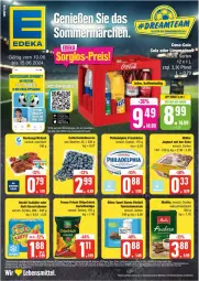 Gazetka promocyjna Edeka - Prospekte - Gazetka - ważna od 15.06 do 15.06.2024 - strona 1 - produkty: coca-cola, cola, deka, lebensmittel, LG, limo, limonade, limonaden, sahne, Ti