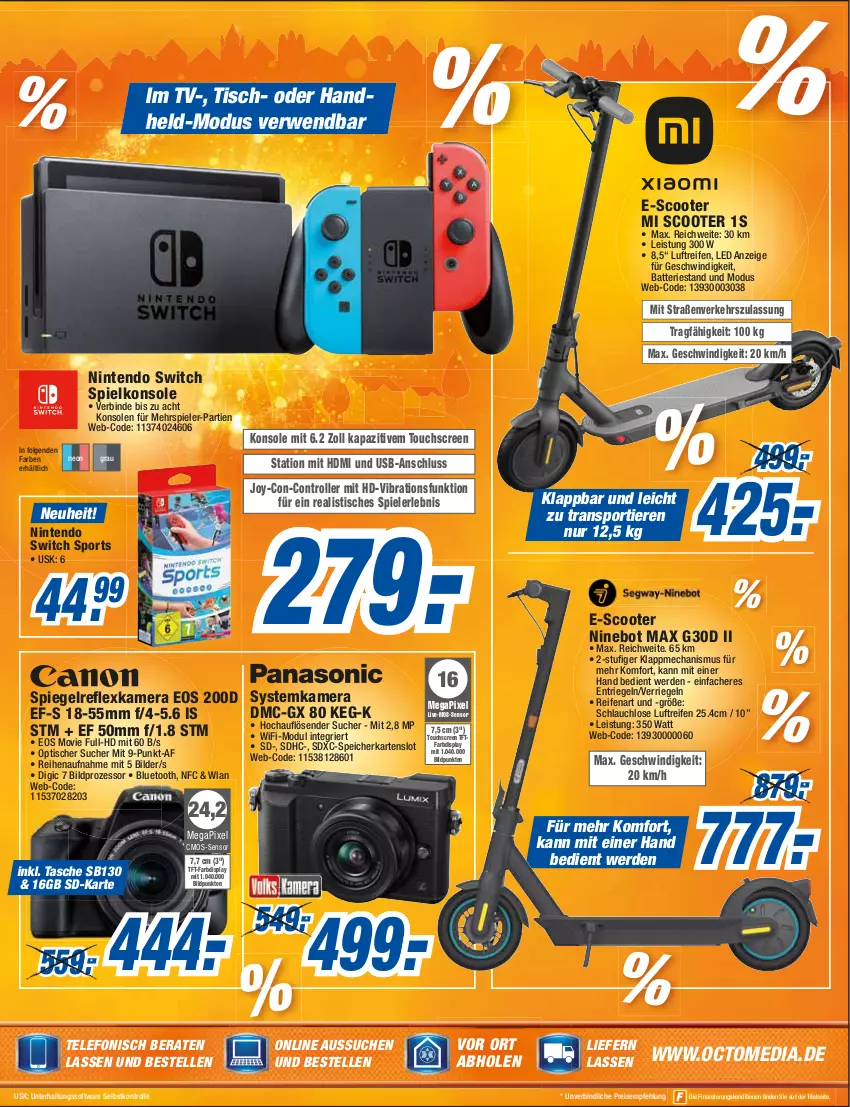 Aktueller Prospekt Expert Rastatt - Prospekte - von 25.05 bis 31.05.2022 - strona 5 - produkty: batterie, cmos-sensor, eis, elle, erde, HDMI, kamera, LG, neuheit, nintendo, Nintendo Switch, reifen, reis, riegel, Roller, rwe, schlauch, scooter, Software, speicherkarte, spiegel, spiegelreflexkamera, Spiele, Spielkonsole, Sport, systemkamera, Tasche, telefon, tft-farbdisplay, Ti, Tiere, tisch, touchscreen, usb