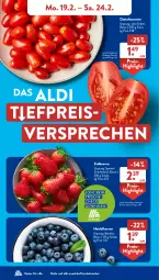 Gazetka promocyjna AldiSud - NÄCHSTE WOCHE - Gazetka - ważna od 24.02 do 24.02.2024 - strona 4 - produkty: aldi, beere, beeren, datteltomaten, eimer, eis, erdbeere, erdbeeren, heidelbeere, heidelbeeren, kracher, reis, Schal, Schale, Ti, tomate, tomaten, ZTE