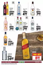 Gazetka promocyjna Metro - Food - Gazetka - ważna od 26.01 do 26.01.2022 - strona 13 - produkty: aqua, aquavit, berentzen, Boris Jelzin, dry gin, flasche, frucht, getränk, getränke, gin, jelzin, johnnie walker, kokos, likör, Malibu, obst, Palette, spirituosen, Ti, top-hit, vodka, yeni raki