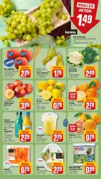 Gazetka promocyjna Rewe - Prospekte - Gazetka - ważna od 23.03 do 23.03.2024 - strona 8 - produkty: ananas, Becher, Birnen, blume, blumen, blumenkohl, broccoli, Cif, eis, elle, fleisch, frucht, fruchtfleisch, grapefruit, Innocent, LG, Nektar, nektarinen, orange, orangen, orangensaft, rewe beste wahl, rote tafeläpfel, saft, salat, Schal, Schale, tafeläpfel, tafelbirnen, tafeltrauben, Ti, trauben, zitrone, zitronen