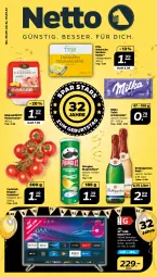 Gazetka promocyjna Netto - Woche 36 - Gazetka - ważna od 10.09 do 10.09.2022 - strona 1 - produkty: Betriebssystem, butter, chips, cocktail, eis, fleisch, fleischsalat, jtc, markenbutter, milka, pringles, ring, rispentomaten, rotkäppchen, salat, schoko, schokolade, sekt, tafelschokolade, Ti, tomate, tomaten, tuner, uhd, usb