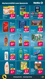 Gazetka promocyjna Netto - Woche 36 - Gazetka - ważna od 10.09 do 10.09.2022 - strona 11 - produkty: Air Wick, barilla, beutel, bio, Cap, captain morgan, duschdas, duschgel, eis, Finish, geschirr, geschirrspülmittel, hygienespüler, irish whiskey, jameson, kraft, Kuschelweich, lindor, lindt, lufterfrischer, mars, mini pralinés, oder twix, pasta, pesto, pils, pilsner, Rauch, reis, reis-fit, rum, snickers, spülmaschinen, spülmaschinentabs, spülmittel, Ti, twix, veltins, waschmittel, weichspüler, whiskey, WICK