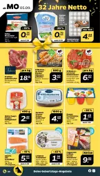 Gazetka promocyjna Netto - Woche 36 - Gazetka - ważna od 10.09 do 10.09.2022 - strona 6 - produkty: angebot, angebote, bier, butter, buttermilch, coppenrath, cremissimo, danone, danone fruchtzwerge, eier, elle, filet, filets, frucht, fruchtzwerge, Geflügel, geflügelsalat, gewürz, grill, Grillteller, hering, honig, Honig-Senf, Kalbsbäckchen, knoblauch, lachs, lachsfilet, lachsfilets, langnese, langnese cremissimo, marinade, milch, mozzarella, Nackensteak, nackensteaks, Popp, rel, ring, sahne, salat, senf, sim, steak, steaks, teller, Ti, torte