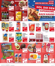 Gazetka promocyjna Kaufland - Prospekt - Gazetka - ważna od 07.02 do 07.02.2024 - strona 5 - produkty: angebot, angebote, auer, avocado, bacon, Bau, bbq-sauce, Becher, beef, blume, blumen, blumenöl, brötchen, burger, eier, Eierkocher, eis, fleisch, fritteuse, garnier, geback, gewürz, gin, grill, grillrippe, gurke, gurken, hamburger, heinz, hochland, homann, hot dog, HP, Käse, ketchup, Kocher, mayonnaise, meica, Messbecher, natur, nuss, pommes, Pommes Frites, purland, Rauch, rind, rinder, Rindersteak, rindfleisch, röstzwiebeln, rwe, sandwich, sauce, Schmelzkäse, sesam, sonnenblume, sonnenblumen, sonnenblumenöl, Speck, steak, Ti, tomate, tomaten, würstchen, Yo, zwiebel, zwiebeln