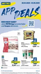Gazetka promocyjna Metro - App Deals - Gazetka - ważna od 03.05 do 03.05.2025 - strona 1 - produkty: abholpreise, angebot, angebote, Becher, beutel, bratwurst, coupon, eis, ilag, mars, Metro, Rauch, reis, rwe, Ti, weber, wurst