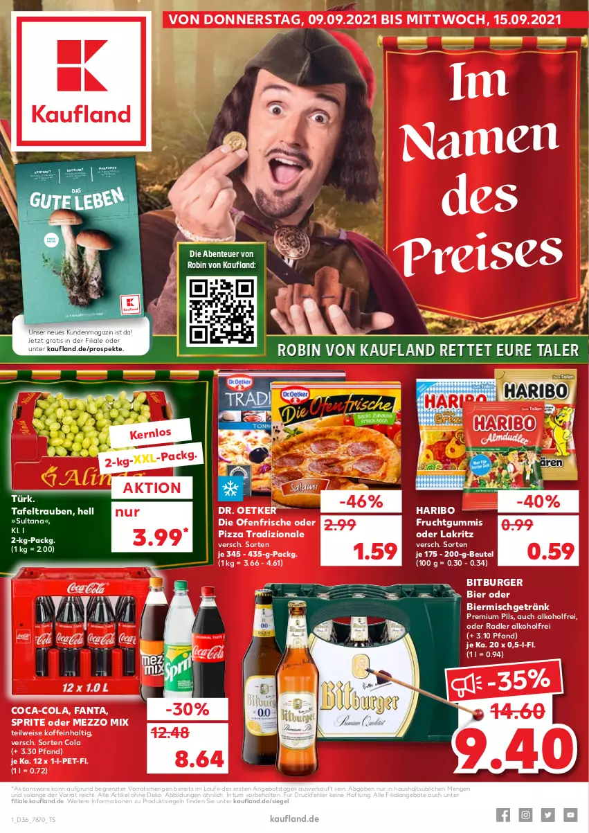 Aktueller Prospekt Kaufland - von 09.09 bis 15.09.2021 - strona 1