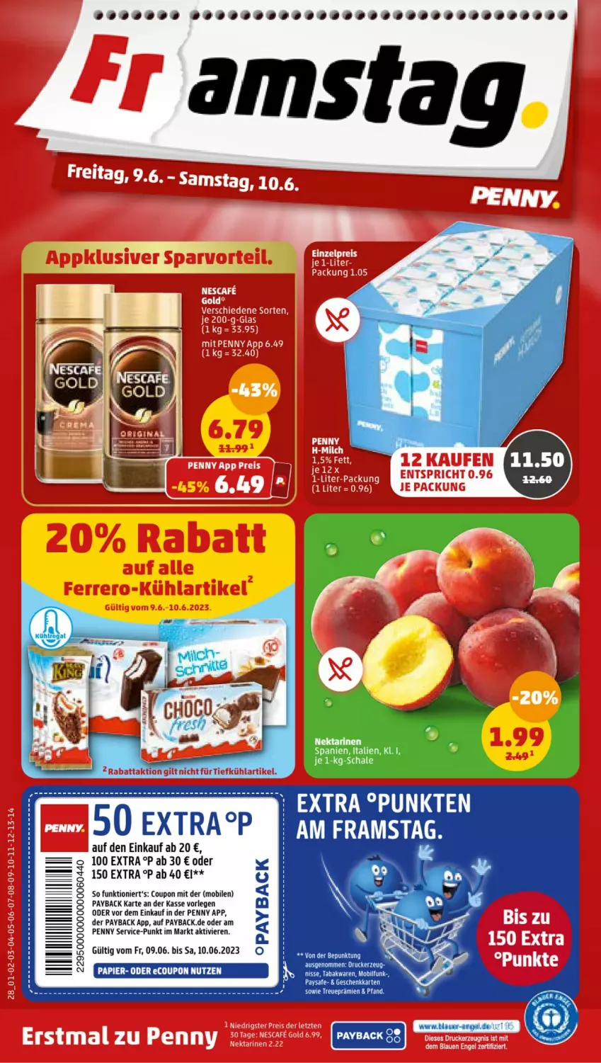 Aktueller Prospekt Penny - Prospekte - von 05.06 bis 10.06.2023 - strona 30 - produkty: coupon, drucker, kerze, Nektar, nektarinen, papier, payback, Ti