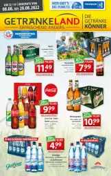 Gazetka promocyjna Getraenkeland - Gazetka - ważna od 20.08 do 20.08.2022 - strona 1 - produkty: alkohol, Alwa, angebot, angebote, auer, Bau, bier, coca-cola, cola, elle, ente, fanta, getränk, getränke, hasseröder, lichtenauer, mineralwasser, pils, sprite, wasser