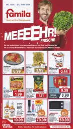 Gazetka promocyjna Famila - Prospekte - Gazetka - ważna od 24.08 do 24.08.2024 - strona 1 - produkty: angebot, angebote, auer, Bau, Bauer, Becher, beutel, bourbon, bourbon whiskey, chips, chipsfrisch, cola, culinaria, die ofenfrische, Dr. Oetker, eis, elle, erdnuss, flasche, flippies, frucht, fruchtjoghurt, garraum, gewürz, glasflasche, jim beam, joghur, joghurt, kartoffel, kartoffeln, kentucky straight, likör, mikrowelle, Nackensteak, nuss, obst, Obst und Gemüse, Ofen, pizza, reis, Ria, Rückensteak, schinken, Schinkensteak, schwein, steak, teller, Ti, timer, tuc, und gemüse, wasser, wassersprudler, wein, whiskey, ZTE