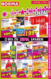 Gazetka promocyjna Norma - Norma - Gazetka - ważna od 18.03 do 18.03.2024 - strona 15 - produkty: apfel, Cap, erfrischungsgetränk, fisch, flasche, gelee, geschirr, geschirrspülmittel, getränk, gin, grana, granatapfel, katzenfutter, Katzentrockenfutter, kräuter, kräuterlikör, likör, orchidee, papier, Perfect Fit, pfirsich, Rana, reiniger, sauce, spülmittel, Ti, toilettenpapier, trockenfutter, truthahn, vanille, weichspüler, whiskas