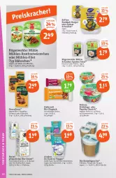 Gazetka promocyjna Tegut - Angebote der Woche - Gazetka - ważna od 23.09 do 23.09.2023 - strona 12 - produkty: aufstrich, Becher, beere, bio, brokkoli, burger, cevapcici, dell, drink, eis, elle, erbsen, erdbeere, filet, frikadellen, hafer, heidelbeere, kokos, kokosmilch, Köttbullar, kräuter, mango, milch, milram, oder kräuter, paprika, riegel, rügenwalder, rügenwalder mühle, salat, schinken, schinken spicker, schnitzel, spinat, Ti, vanille, veggie, würstchen