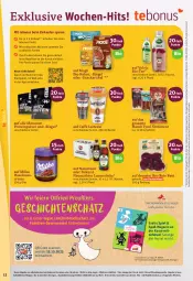 Gazetka promocyjna Tegut - Angebote der Woche - Gazetka - ważna od 23.09 do 23.09.2023 - strona 14 - produkty: alkohol, Becher, bio, bioland, caffè latte, creme, eier, eis, erde, flasche, getränk, getränke, gewinnspiel, gutschein, gutscheine, Handy, haselnuss, Haselnusscreme, keks, kekse, lamm, latte, lattesso, Liege, mac, magazin, mam, milka, natur, naturland, nuss, riegel, rote bete, snack, Spiele, Tchibo, tee, telefon, Ti, uhr, volvic, weber