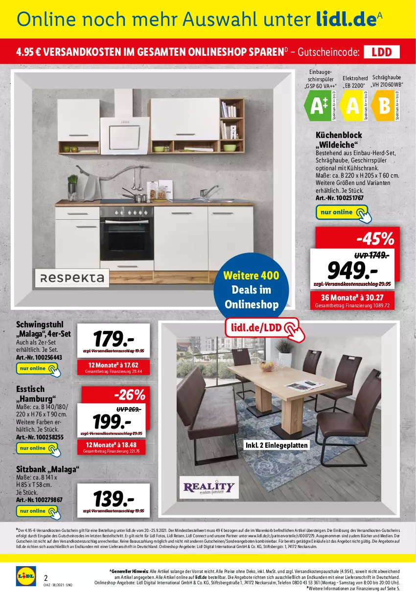 Aktueller Prospekt Lidl - Onlineshop-Highlights der Woche - von 11.09 bis 26.09.2021 - strona 2