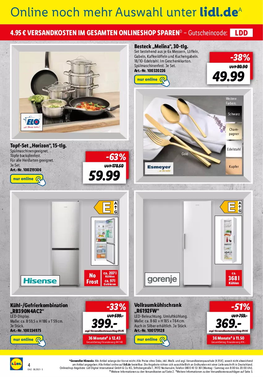 Aktueller Prospekt Lidl - Onlineshop-Highlights der Woche - von 11.09 bis 26.09.2021 - strona 4