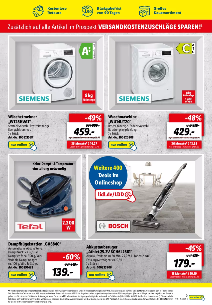 Aktueller Prospekt Lidl - Onlineshop-Highlights der Woche - von 11.09 bis 26.09.2021 - strona 5