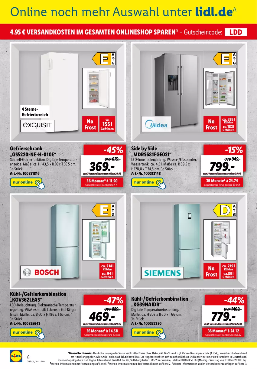 Aktueller Prospekt Lidl - Onlineshop-Highlights der Woche - von 11.09 bis 26.09.2021 - strona 6