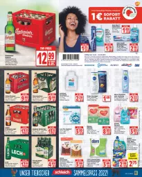 Gazetka promocyjna Edeka - Angebote der Woche - Gazetka - ważna od 24.09 do 24.09.2022 - strona 15 - produkty: arla, aust, Bad, bier, budweiser, bügel, bügelflasche, coupon, coupons, creme, deka, duschbad, duschgel, eis, ente, Entenbrust, erde, feinwaschmittel, flasche, geschirr, gin, henkel, hühner, könig pilsener, LG, maschinenreiniger, milupa, mundspülung, nivea, O.b., Odol, odol med, perwoll, pils, pilsener, reiniger, reis, Ria, sebamed, sensodyne, shampoo, shampoo oder spülung, spee, Spezi, spülung, Staropramen, Ti, tyskie, vollwaschmittel, waschmittel, zahncreme, ZTE