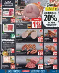 Gazetka promocyjna Edeka - Angebote der Woche - Gazetka - ważna od 24.09 do 24.09.2022 - strona 3 - produkty: auer, axe, Bau, Bauer, bio, braten, burger, deka, edeka bio, eintopf, eis, elle, fleisch, fleischkäse, geback, gulasch, hackfleisch, Haxe, Heu, HP, hühner, Hühnersuppe, Intel, Kalbfleisch, Käse, knoblauch, kräuter, küche, landjäger, leberwurst, LG, Mett, mettwurst, mit kalbfleisch, Neuburger, nuss, Ofen, reis, rezept, rind, rinder, rinderhackfleisch, rindfleisch, ring, schinken, schwein, schweine, snack, Spezi, suppe, suppen, tee, Ti, topf, wein, weine, würfel, wurst, ZTE