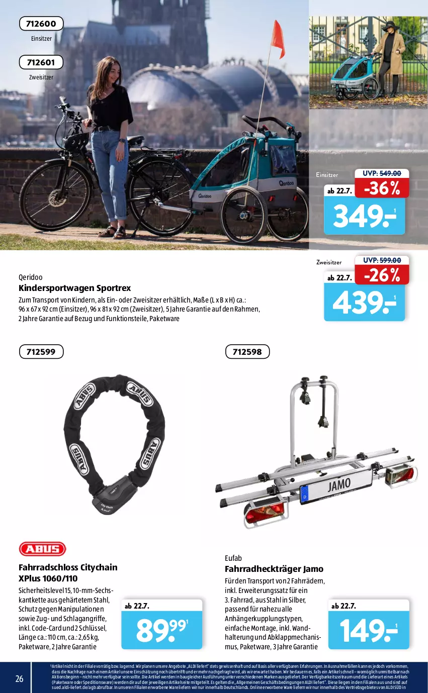 Aktueller Prospekt AldiSud - ALDI liefert - von 12.07 bis 01.08.2021 - strona 26