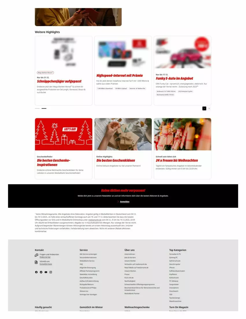 Aktueller Prospekt Media Markt - Prospekte - von 07.12 bis 19.12.2023 - strona 13 - produkty: angebot, magazin, Ria, schnäppchen, spee, Ti, weihnachten