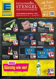 Gazetka promocyjna E Center - Angebote der Woche - Gazetka - ważna od 07.10 do 07.10.2023 - strona 1 - produkty: aktionspreis, alkohol, Alwa, angebot, angebote, barilla, Becher, bier, butter, deka, ecco, eis, Engel, flasche, frucht, fruchtsecco, grünländer, gurke, henkel, italienische pasta, Käse, knorr, knorr fix, meggle, mineralwasser, natürliches mineralwasser, nuss, pasta, reis, rotkäppchen, salat, Salatgurke, schenkel, sekt, Streichzart, Ti, volvic, volvic natürliches, wasser, ZTE