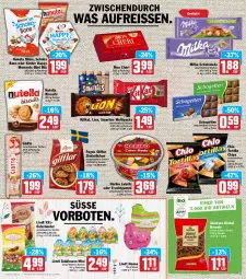 Gazetka promocyjna Hit - Prospekte - Gazetka - ważna od 19.03 do 19.03.2022 - strona 11 - produkty: beutel, brezel, Brezeln, chips, eis, elle, frucht, fruchtgummi, giotto, hanuta, haribo, Kinder, kitkat, Lakritz, lindt, lion, milka, milka schokolade, Mon Chéri, natur, natura, nutella, reis, reiss, schogetten, schoko, schokolade, smarties, teller, Ti, tortilla, Tortilla Chips