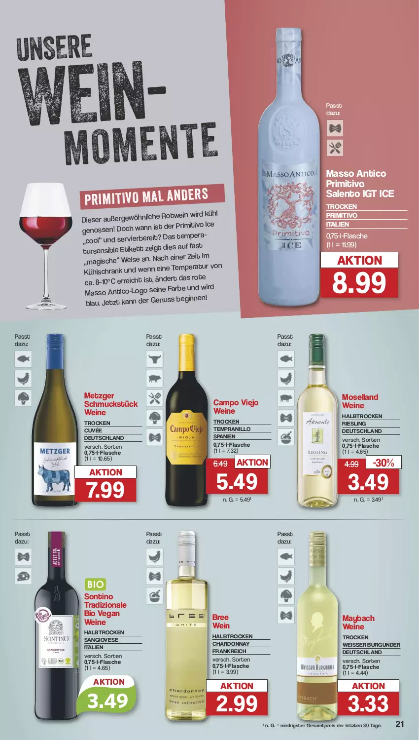 Aktueller Prospekt Famila - Prospekte - von 08.07 bis 13.07.2024 - strona 23 - produkty: bio, bree, burgunder, campo viejo, chardonnay, cuvée, eis, flasche, kühlschrank, maybach, moselland, primitivo, reis, riesling, rotwein, Schmuck, Schrank, tempranillo, Ti, tradizionale, wein, weine, ZTE